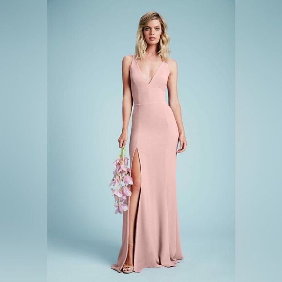 NEW Dress the Population Iris Gown blush  Party Maxi Dress Women's L ($198) - Picture 14 of 14